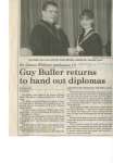 Guy Buller returns to hand out diplomas