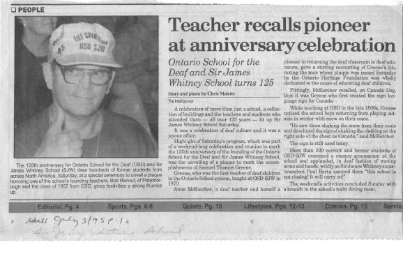 Teacher recalls pioneer at anniversary celebration