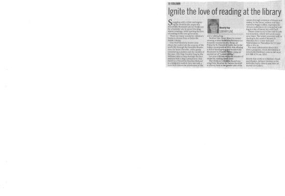 Ignite the love of reading at the library