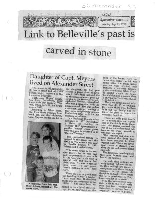 Link to Belleville's past is carved in stone