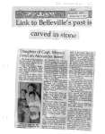 Link to Belleville's past is carved in stone