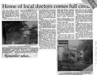 Home of local doctors comes full circle