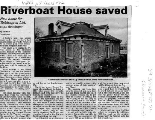 Riverboat House saved