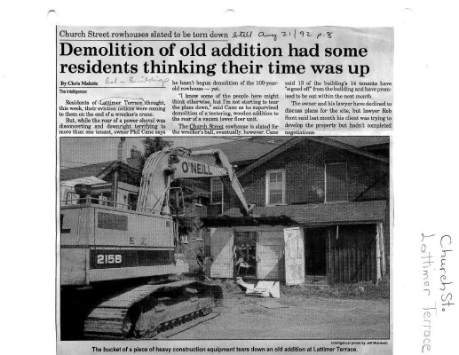 Demolition of old addition had some residents thinking their time was up