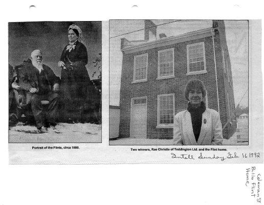 Two winners, Rae Christie of Teddington Ltd. and the Flint home