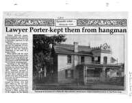 Lawyer Porter kept them from hangman