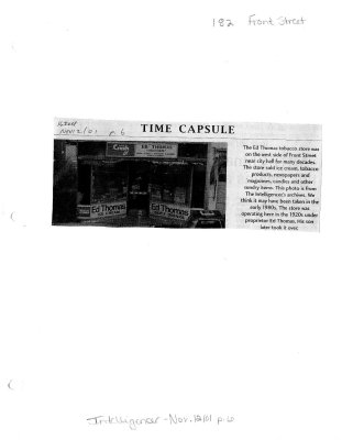 Time capsule: 182 Front Street