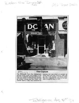 Time capsule: Dolan the Druggist, 256 Front Street