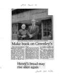 Make book on Greenley's : Henry's bread may rise once again