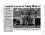 Can realtor revive McCarthy Theatre?