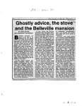 Ghostly advice, the stove and the Belleville mansion: 231 John St.