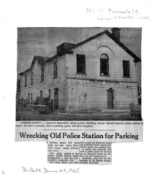 Wrecking old Police Station for parking