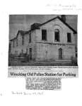 Wrecking old Police Station for parking