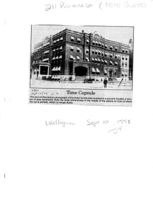 Hotel Quinte: 211 Pinnacle Street