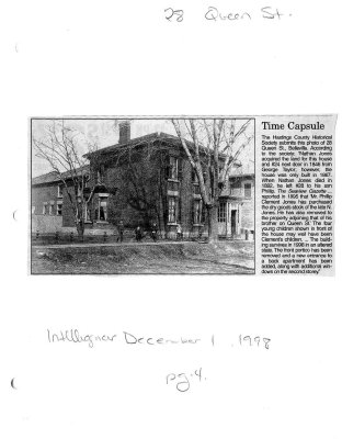 Time capsule: 28 Queen st.