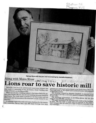 Lions roar to save historic mill