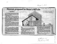 Museum proposed for Meyer's Mill site