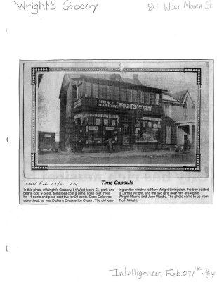 Time capsule: Wright's Grocery