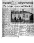 Was cottage born from 1800s fire?