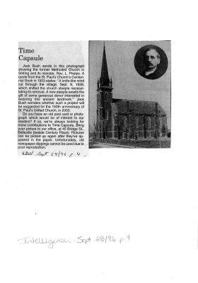 Time capsule: Methodist Church, Stirling