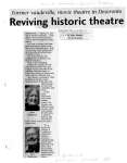 Reviving historic theatre: Deseronto