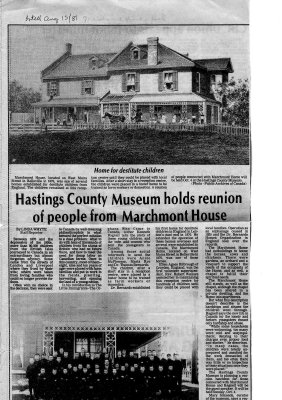 Hastings County Museum holds reunion of people from Marchmont House