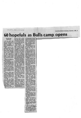 60 hopefuls as Bulls camp opens