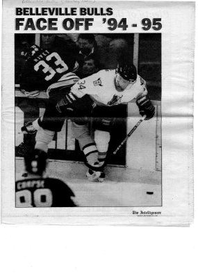 Belleville Bulls Face Off '94-95