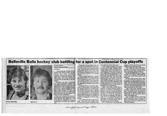 Belleville Bulls Hockey Club Battling for a Spot in Centenial Cup Playoffs