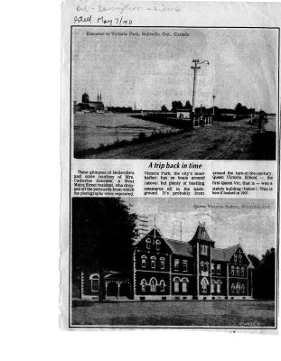 A trip back in time (Victoria Park and Queen Victoria School, Belleville, Ontario)