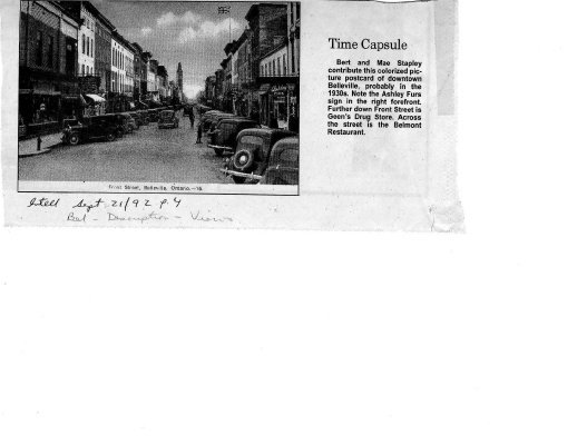 Time Capsule: postcard of downtown Belleville