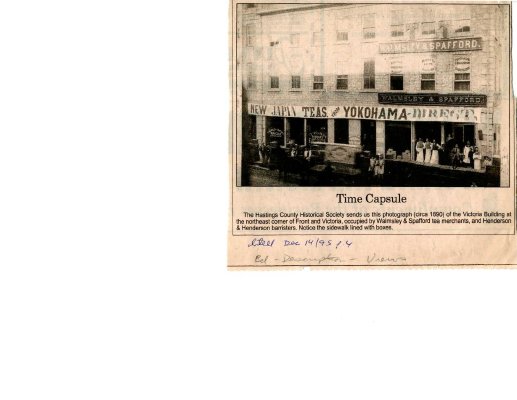 Time capsule: Victoria Building c. 1890, Belleville