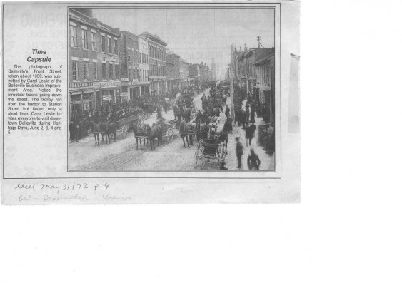 Time capsule: Front Street Belleville c. 1890