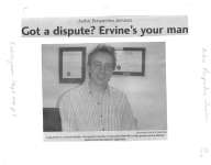 Active Perspective Services: Got a dispute?  Ervine's your man