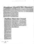 Fertilizer Factory for Thurlow: Agricultural Chemicals Ltd.