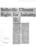 Belleville climate right for industry: City effort lauded - Allied Chemical Canada Ltd.