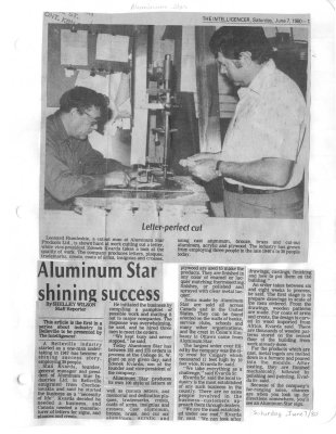 Aluminum Star shining success