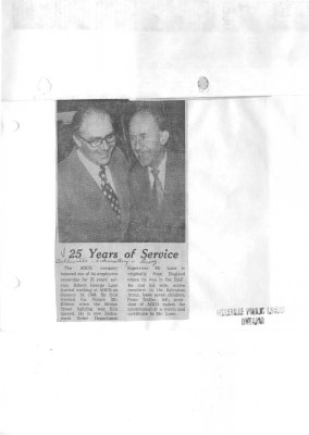 25 Years of service: American Optical Company