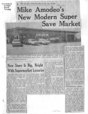 Mike Amodeo's new modern Super Save Market officially opens tomorrow morning at 10 a.m.