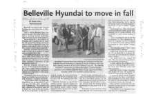 Belleville Hyundai to move in fall