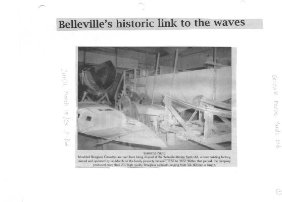 Belleville's historic link to the waves: Belleville Marine Yards Ltd.