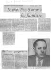 Portraits from the past: It was Bert Farrar's for furniture