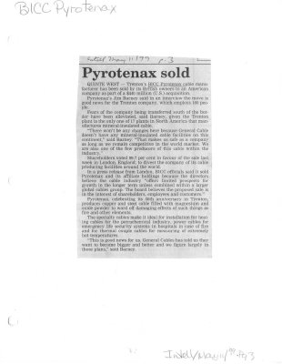 Pyrotenax sold