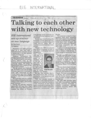 Talking to each other with new technoloby: BIE International sets up seminar on new language