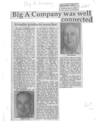 Remember when: Big A Company was well connected