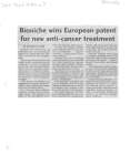Bioniche wins European patent for new anti-cancer treatment
