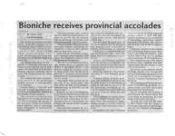 Bioniche receives provincial accolades