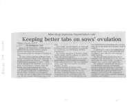 Keeping better tabs on sows' ovulation - Bioniche
