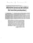Bioniche receives $2 million for vaccine production