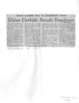 Union Carbide One of established firms:  Union Carbide steady employer (Bakelite)